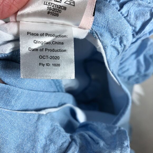 Little Lass Blue Dress With White Flowers Girls Toddler Size 5 - Picture 4 of 9